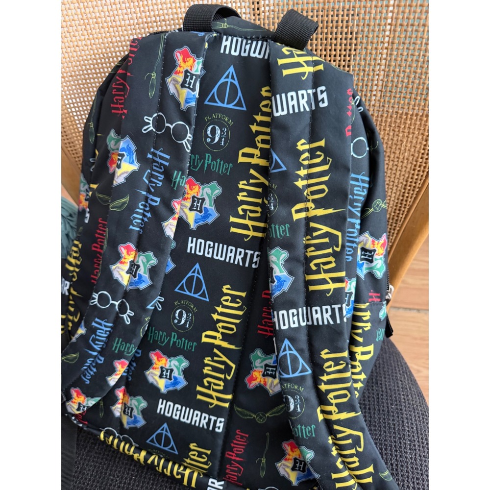 Harry Potter Hogwarts All Over Print Backpack Black School Bag Travel Rucksack